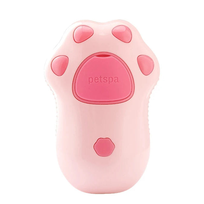 Cepillo vaporizador eléctrico cepillo de pelo de gato 3 en 1 herramienta de depilación de mascotas 360 ° Peine de masaje multifuncional de silicona con mango giratorio